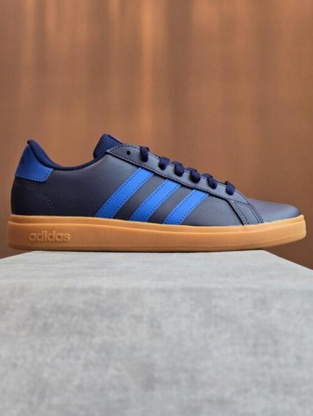 Adidas Grand Court 2.0 Shoes Navy Size 6y 8w Js4344 New In Box